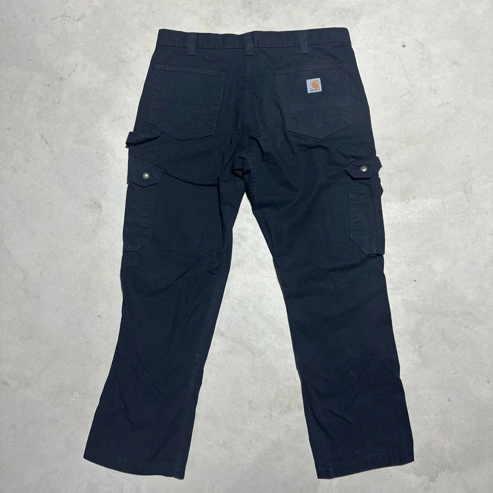 Carhartt Cargo Pants Men's SZ 36x30 Black B342-BLK Relaxed Fit Ripstop Workwear